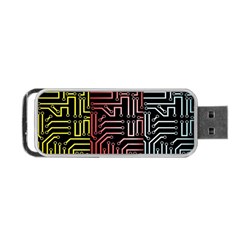 Circuit Board Seamless Patterns Set Portable Usb Flash (two Sides)