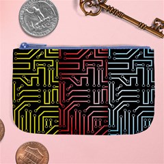 Circuit Board Seamless Patterns Set Large Coin Purse by BangZart