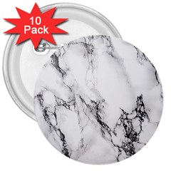 Marble Pattern 3  Buttons (10 Pack) 