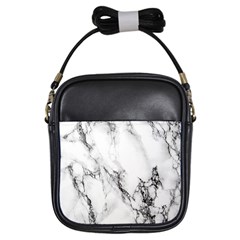 Marble Pattern Girls Sling Bags