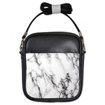 Marble Pattern Girls Sling Bags Front