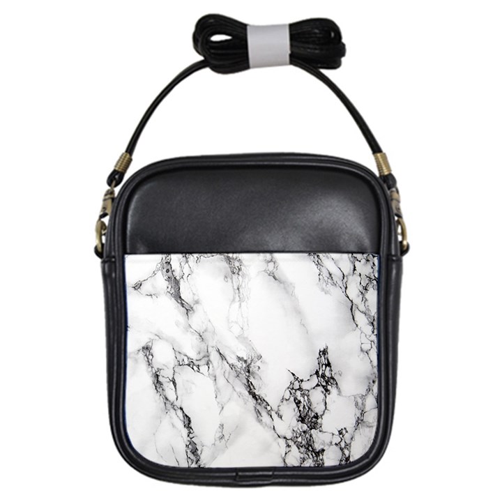 Marble Pattern Girls Sling Bags