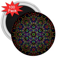 The Flower Of Life 3  Magnets (100 Pack)