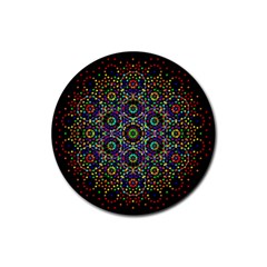 The Flower Of Life Rubber Coaster (round)  by BangZart