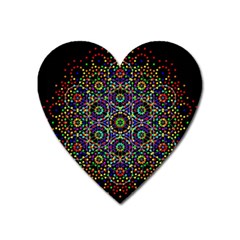 The Flower Of Life Heart Magnet by BangZart