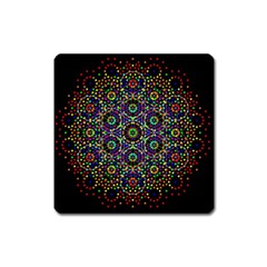 The Flower Of Life Square Magnet by BangZart