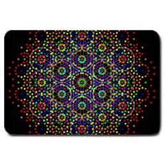 The Flower Of Life Large Doormat  by BangZart