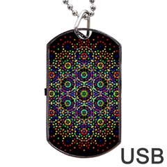 The Flower Of Life Dog Tag Usb Flash (one Side) by BangZart