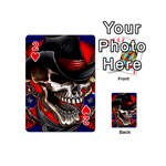 Confederate Flag Usa America United States Csa Civil War Rebel Dixie Military Poster Skull Playing Cards 54 (Mini)  Front - Heart2