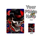 Confederate Flag Usa America United States Csa Civil War Rebel Dixie Military Poster Skull Playing Cards 54 (Mini)  Front - Diamond4