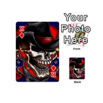 Confederate Flag Usa America United States Csa Civil War Rebel Dixie Military Poster Skull Playing Cards 54 (Mini)  Front - DiamondK