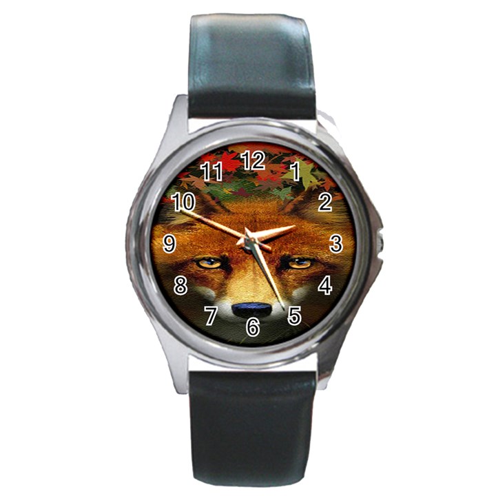 Fox Round Metal Watch