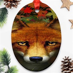 Fox Ornament (oval) by BangZart