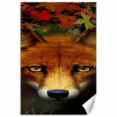 Fox Canvas 24  X 36  by BangZart