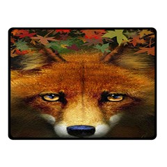 Fox Double Sided Fleece Blanket (small)  by BangZart