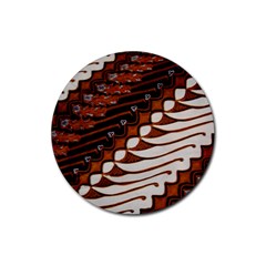 Traditional Batik Sarong Rubber Coaster (round) 