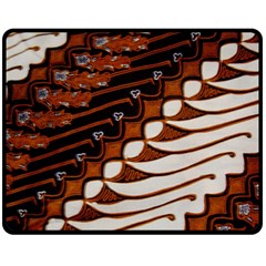 Traditional Batik Sarong Fleece Blanket (medium) 