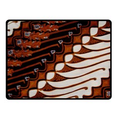 Traditional Batik Sarong Fleece Blanket (small) by BangZart