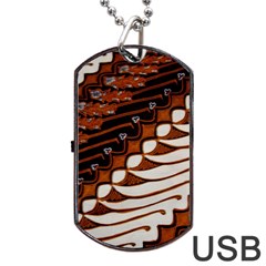 Traditional Batik Sarong Dog Tag Usb Flash (one Side) by BangZart