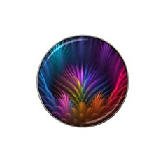 Colored Rays Symmetry Feather Art Hat Clip Ball Marker (4 Pack) by BangZart