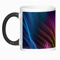 Colored Rays Symmetry Feather Art Morph Mugs by BangZart