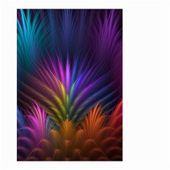 Colored Rays Symmetry Feather Art Small Garden Flag (two Sides)