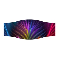 Colored Rays Symmetry Feather Art Stretchable Headband by BangZart