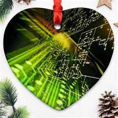 Electronics Machine Technology Circuit Electronic Computer Technics Detail Psychedelic Abstract Patt Ornament (heart) by BangZart