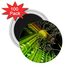 Electronics Machine Technology Circuit Electronic Computer Technics Detail Psychedelic Abstract Patt 2 25  Magnets (100 Pack) 