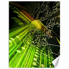 Electronics Machine Technology Circuit Electronic Computer Technics Detail Psychedelic Abstract Patt Canvas 12  X 16   by BangZart