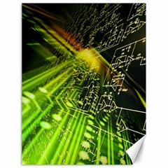 Electronics Machine Technology Circuit Electronic Computer Technics Detail Psychedelic Abstract Patt Canvas 18  X 24   by BangZart