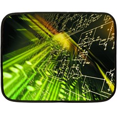 Electronics Machine Technology Circuit Electronic Computer Technics Detail Psychedelic Abstract Patt Fleece Blanket (mini) by BangZart