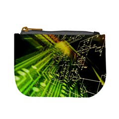 Electronics Machine Technology Circuit Electronic Computer Technics Detail Psychedelic Abstract Patt Mini Coin Purses by BangZart