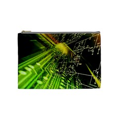 Electronics Machine Technology Circuit Electronic Computer Technics Detail Psychedelic Abstract Patt Cosmetic Bag (medium)  by BangZart