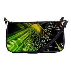 Electronics Machine Technology Circuit Electronic Computer Technics Detail Psychedelic Abstract Patt Shoulder Clutch Bags by BangZart