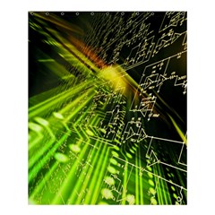 Electronics Machine Technology Circuit Electronic Computer Technics Detail Psychedelic Abstract Patt Shower Curtain 60  X 72  (medium)  by BangZart