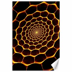 Honeycomb Art Canvas 12  X 18   by BangZart