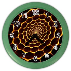 Honeycomb Art Color Wall Clocks by BangZart