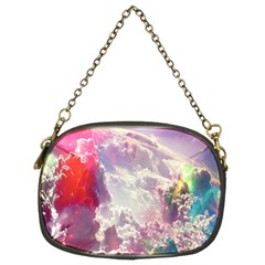 Clouds Multicolor Fantasy Art Skies Chain Purses (two Sides)  by BangZart