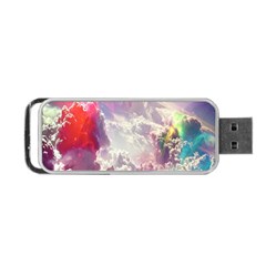 Clouds Multicolor Fantasy Art Skies Portable Usb Flash (two Sides) by BangZart