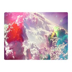 Clouds Multicolor Fantasy Art Skies Double Sided Flano Blanket (mini)  by BangZart