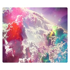 Clouds Multicolor Fantasy Art Skies Double Sided Flano Blanket (small)  by BangZart