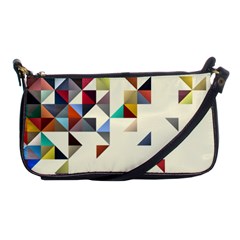 Retro Pattern Of Geometric Shapes Shoulder Clutch Bags by BangZart