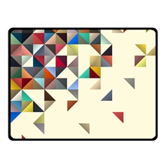 Retro Pattern Of Geometric Shapes Fleece Blanket (small) by BangZart