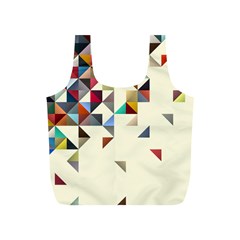 Retro Pattern Of Geometric Shapes Full Print Recycle Bags (s)  by BangZart