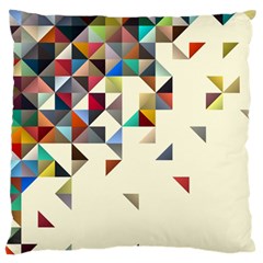 Retro Pattern Of Geometric Shapes Large Flano Cushion Case (two Sides) by BangZart