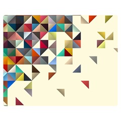 Retro Pattern Of Geometric Shapes Double Sided Flano Blanket (medium)  by BangZart