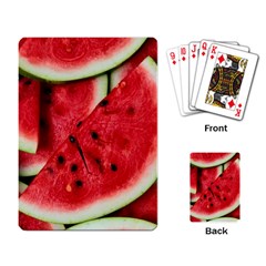 Fresh Watermelon Slices Texture Playing Card by BangZart