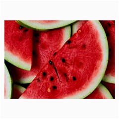 Fresh Watermelon Slices Texture Large Glasses Cloth by BangZart