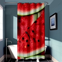 Fresh Watermelon Slices Texture Shower Curtain 36  X 72  (stall)  by BangZart